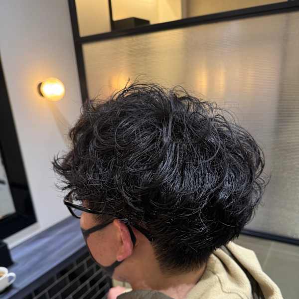 奈良メンズシャドウパーマメンズスパイラルパーマシャドーパーマ