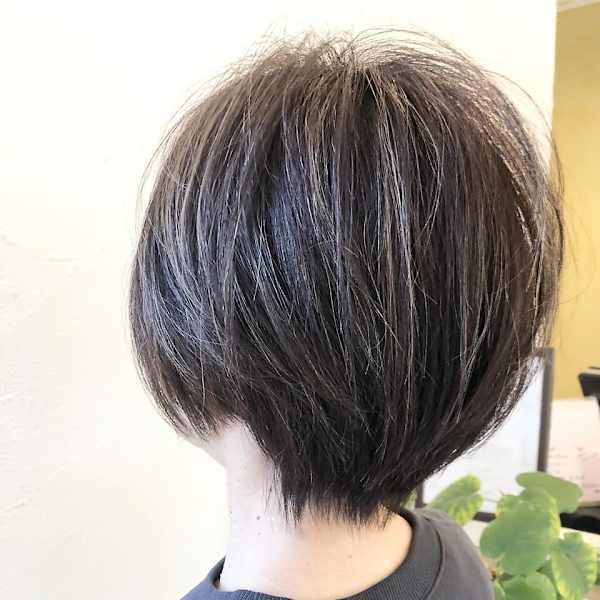 白髪ぼかしハイライト+カット