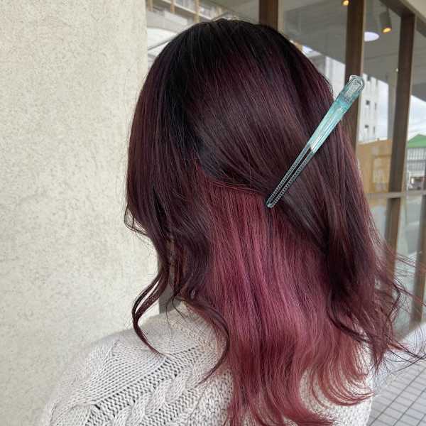 ピンク☆インナーカラー