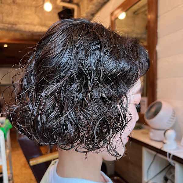 原宿ボブパーマスパイラルパーマくせ毛風パーマ10代20代30