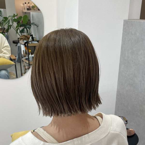 20代30代大人可愛い切りっぱなしぷつっとミニボブ|noll