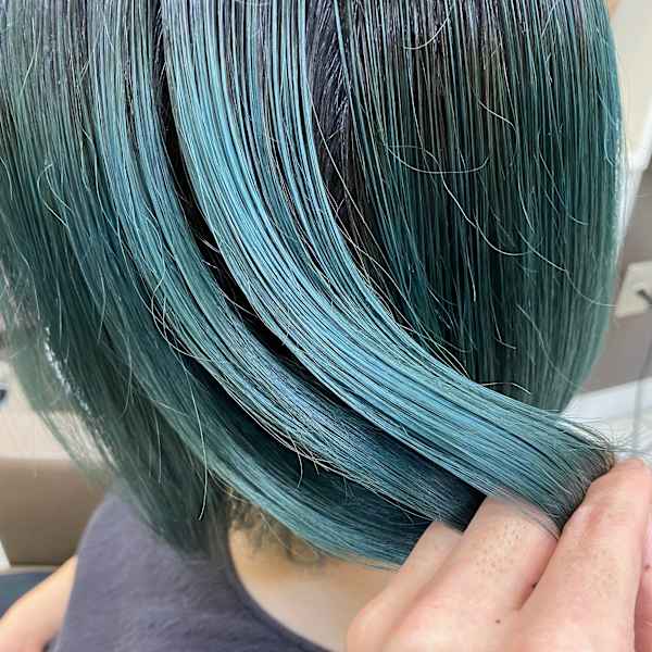 ダブルカラー　エメラルドグリーン