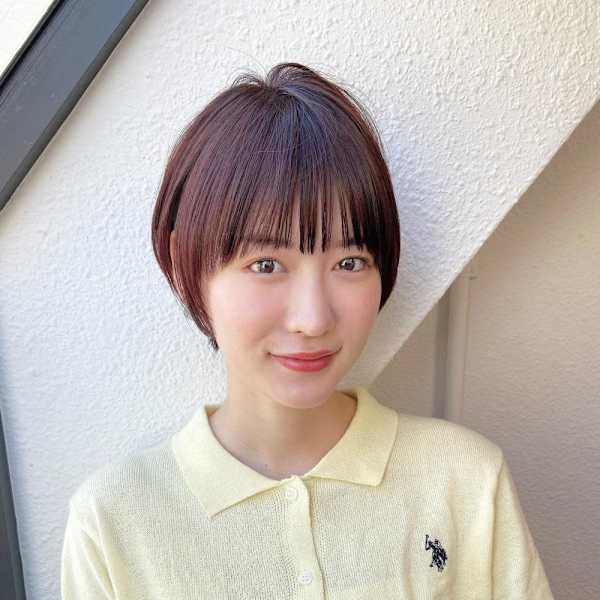 前髪ありショートひし形ショート30代40代|NATSUYA