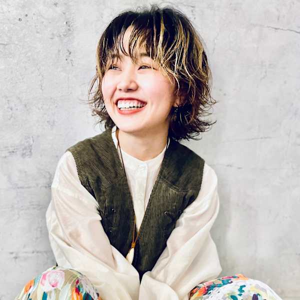 【似合わせ】ウルフパーマ×ハイライト