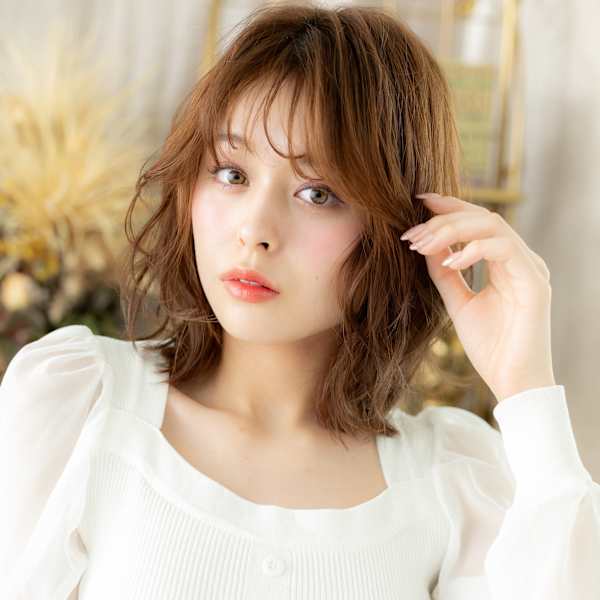 韓国風ニュアンスパーマフェザーミディアム　韓国風巻き|COVER HAIR bliss【カバーヘア ブリス】大宮/大宮西口店