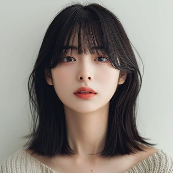 【pignon】ミディアムレイヤー 顔周りレイヤー　くびれ|髪質改善 SEPT. 天神大名