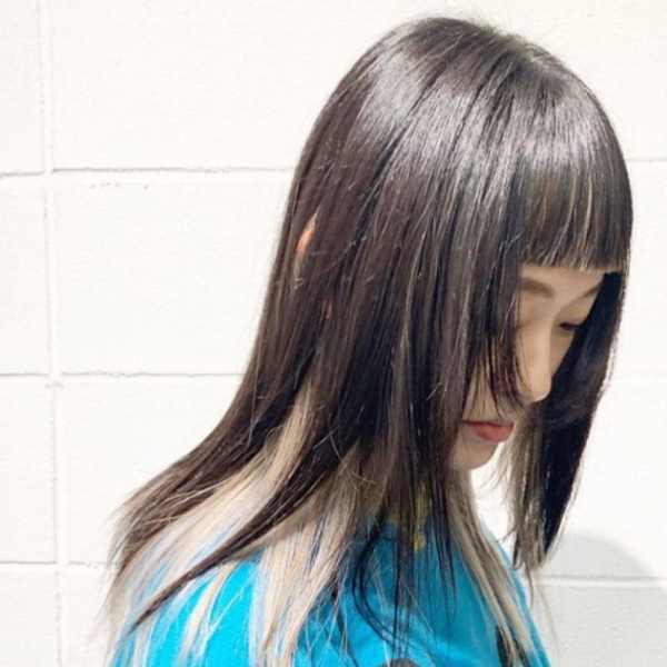 イメチェンワイドバング美髪似合わせカットレイヤーカットロング