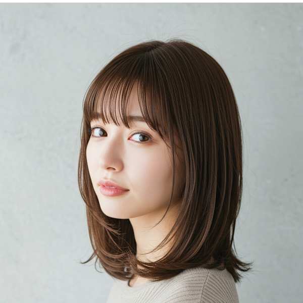 30代40代50代内巻きレイヤー酸性ストレート髪質改善