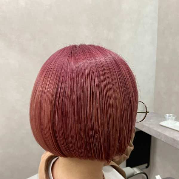 美髪髪質改善トリートメント/似合わせカット/ハイトーンピンク