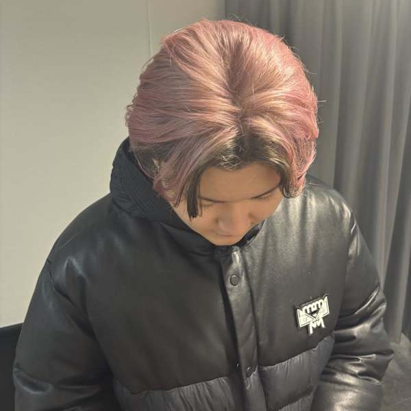 前髪デザインカラー/ハイトーンカラー/インナーカラー/中華街