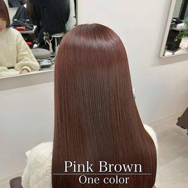 【星野】カラー指名No1/春に流行る ピンクブラウンカラー