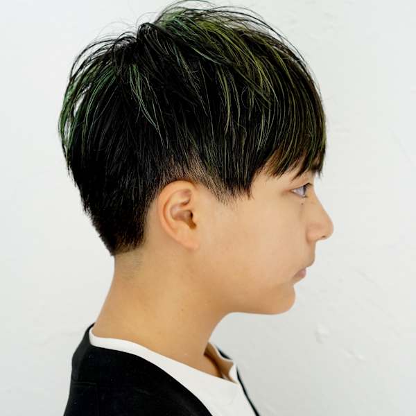 ツーブロック ショートヘア