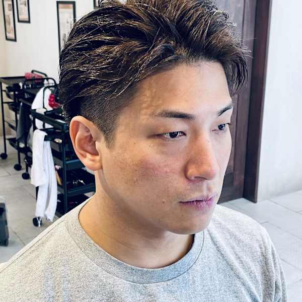 【30代 男性】ロンドンミディアムツーブロ（大宮/バーバー）