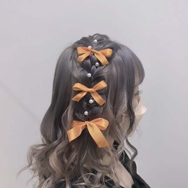 ナチュラル可愛い☆編みたらしアレンジ