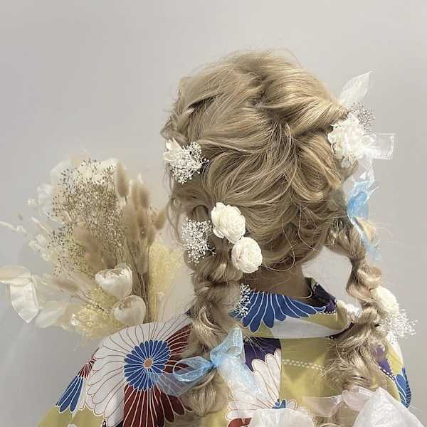 編み込みツインテール☆