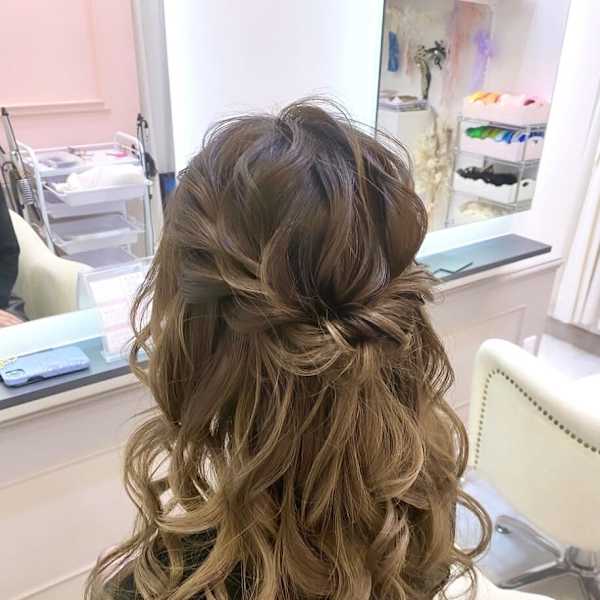 ゆるめハーフアップ☆