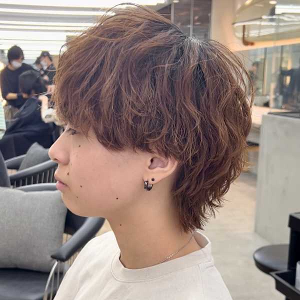 【爽太指名限定スタイル】マッシュウルフ　波巻きパーマ