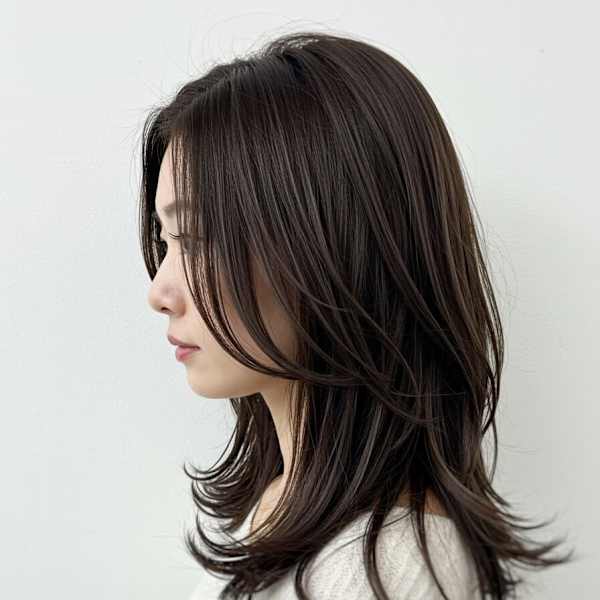 30代40代50代コテ巻きワンカールで仕上げる大人レイヤー
