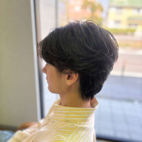 ★フェザーパーマ×センターパート