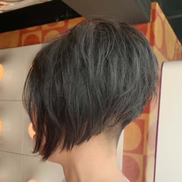 【WORKS】メリハリ外国人風ツーブロショート