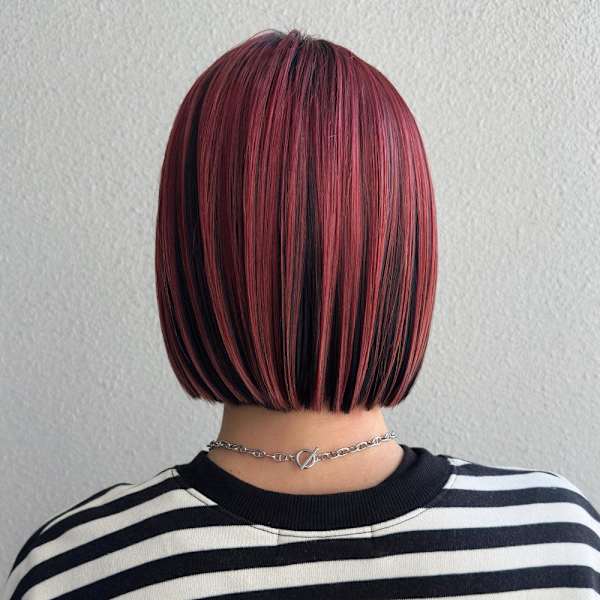 チェリーレッド_ ワインレッド_アンブレラカラー