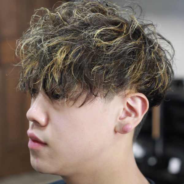 メッシュカラー×パーマスタイル