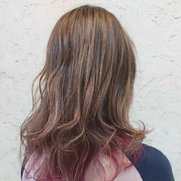 【Flor_戸塚】*裾カラー+ピンク×ヘーゼルベージュ*|Flor_戸塚