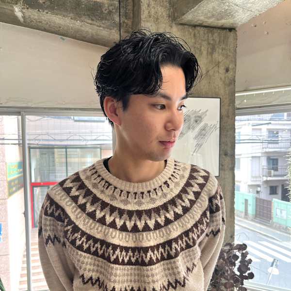 ピンパーマセンターパート|itt hair