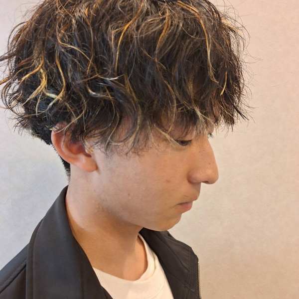ツイスパパーマ×ハイライト