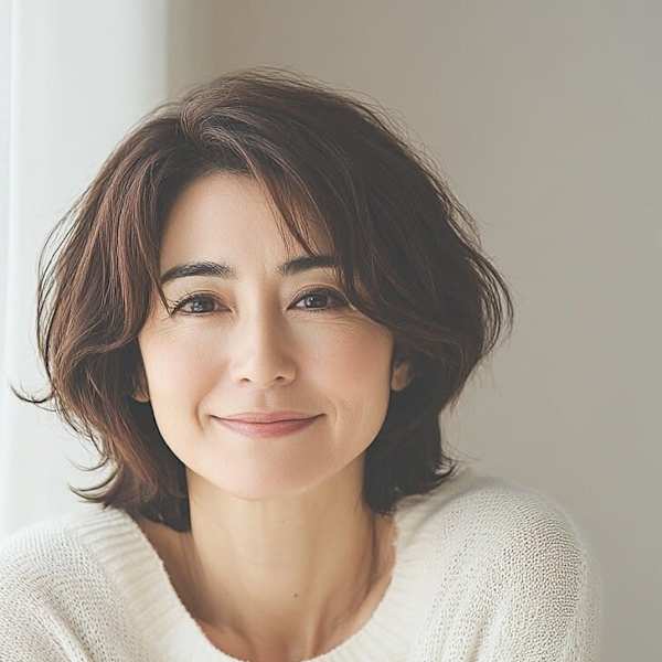 大人の女性に似合うミディアムボブ|AVANCE. PRODUCED by EGAO大阪梅田店