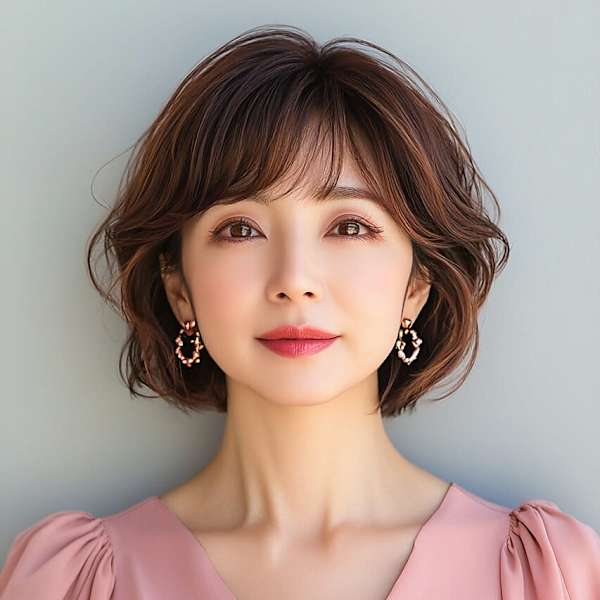 ボリュームが欲しい方のパーマボブ