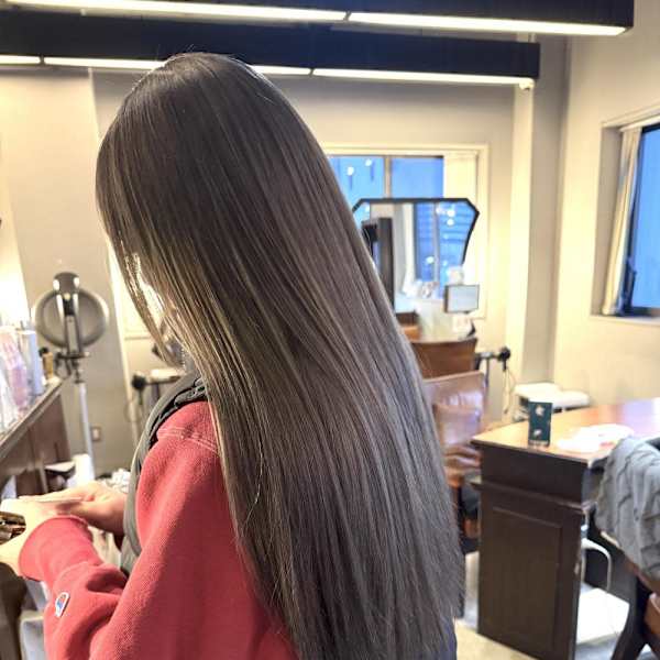 ダブルカラー/ハイトーン/ケアブリーチ/グレージュ