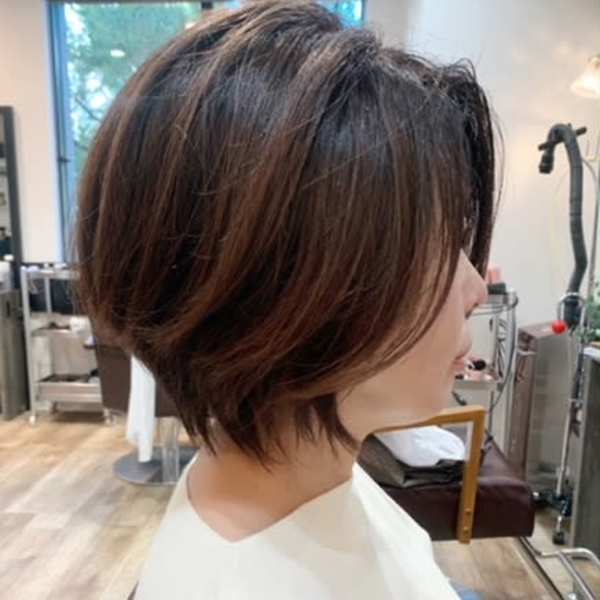 【WORKS】大人可愛いショートボブ×イルミナカラー