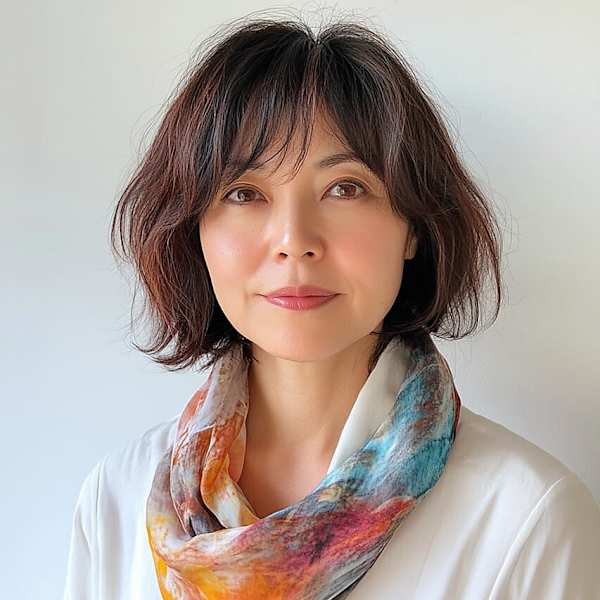 セットが簡単ボブ【40代50代髪型】