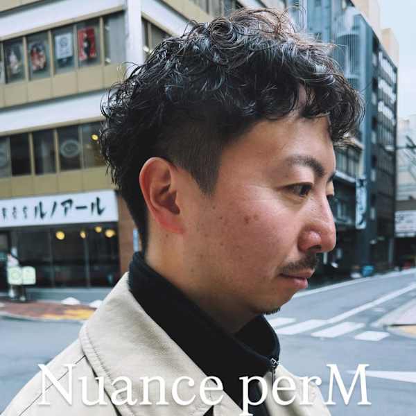 イケオジ確定前髪おろしクロップパーマ