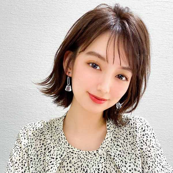 美髪大人ショート丸みマッシュショートイメチェン分け目なし