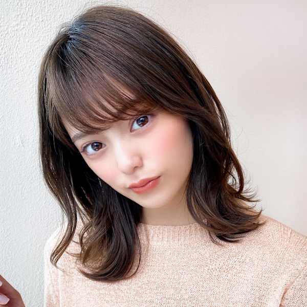 美髪大人ショート丸みマッシュショートイメチェン分け目なし