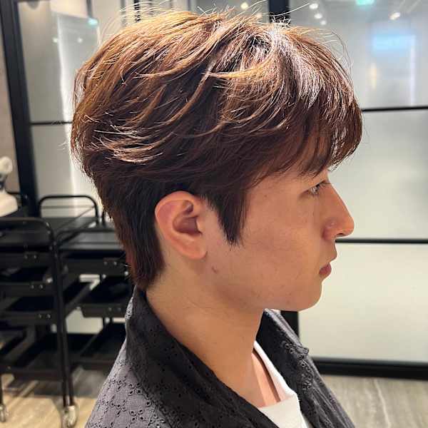 綿貫航太/韓国ヘア/ダウンパーマ/シースルーフェザーショート