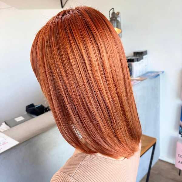 ダブルカラー髪質改善トリートメントオレンジカラー