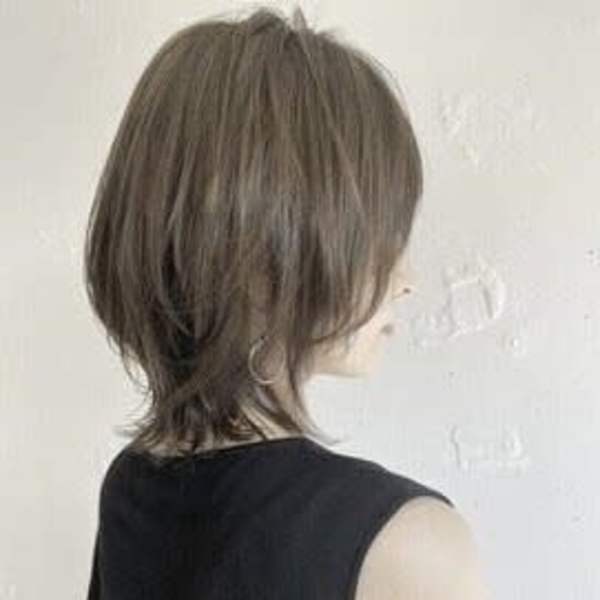 360°小顔のネオウルフハイライトボブウルフ ウルフカット