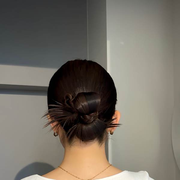 参列ヘア/お呼ばれヘア/ヘアセット/シニヨン/ミディアムヘア