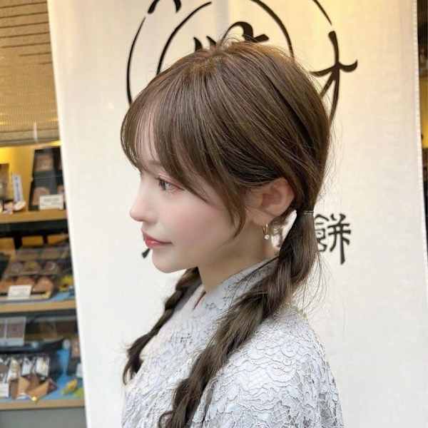 髪質改善＊.夏ロング編みヘアセット＊美髪
