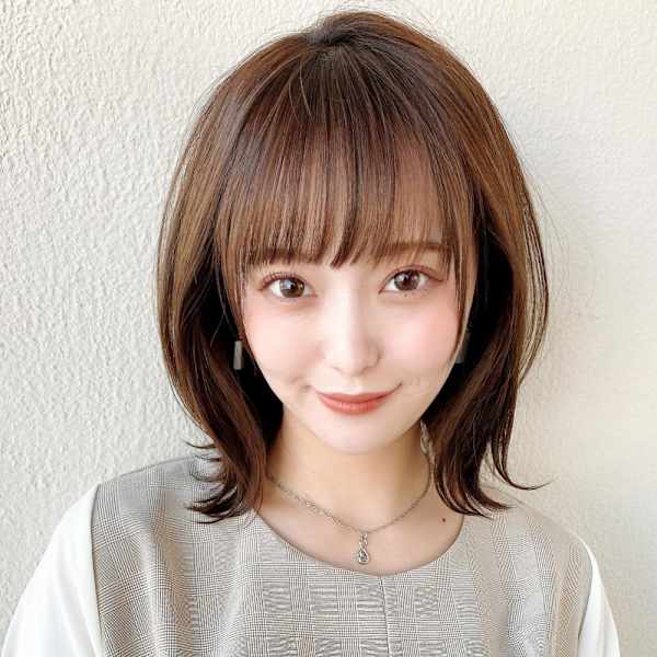 30代40代美髪マッシュショートイメチェンオリーブベージュ