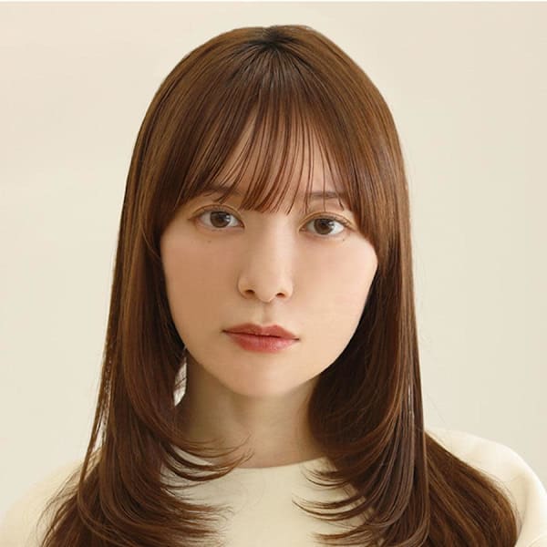 レイヤー×内巻きワンカール