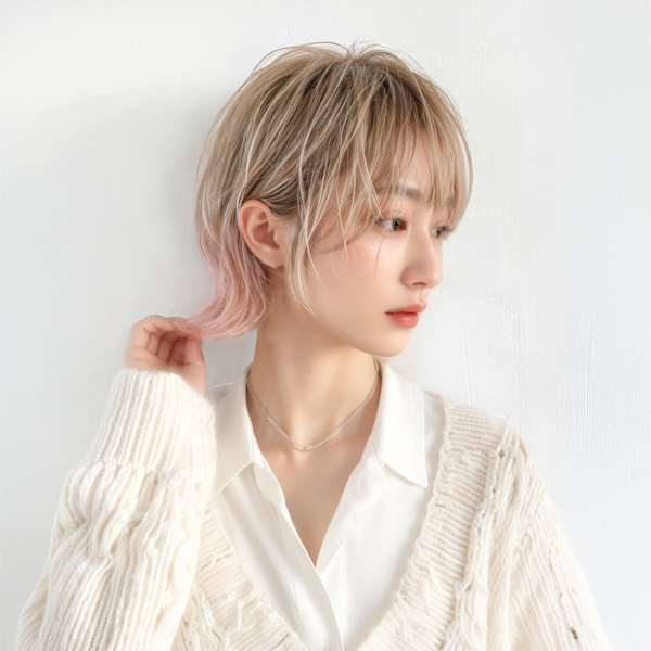 ショートウルフカット