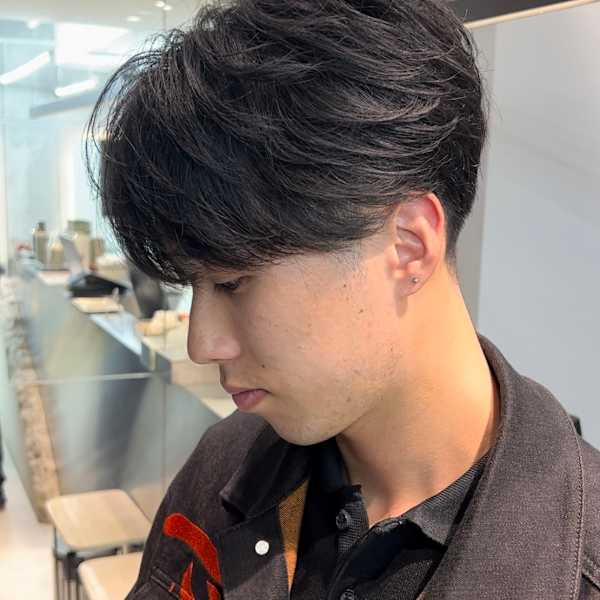 【爽太指名限定スタイル】毛流れパーマ/刈り上げ/センターパー
