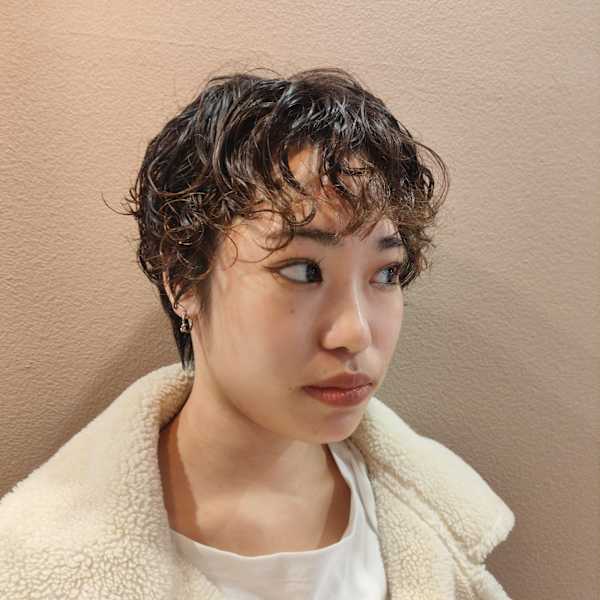 ショートパーマ/癖毛風パーマ/外国人風パーマ