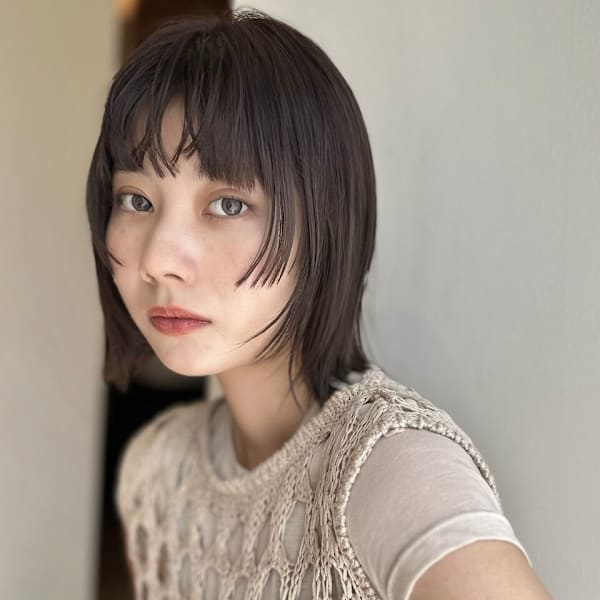 小顔カット/顔まわりカット/シースルーバング/姫カット/髪質