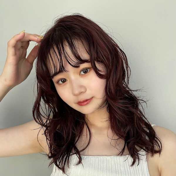 ニュアンス/レイヤー/顔周り/小顔/暖色/レッド/渋谷/|TRICCA SHIBUYA【トリッカ シブヤ】