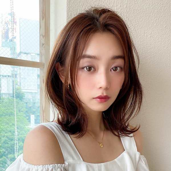 イメチェンウルフひし形シルエット外ハネボブ美髪ワンカール 